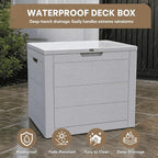 35 Gallon Outdoor Storage Box Waterproof, Deck Boxes Outdoor, Patio Cushions - Image 2