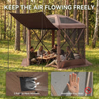 Aoxun 10x10ft Pop Up Canopy Tent, Screen Tent - Image 4