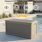 Outdoor Storage Box, 320 Gallon Waterproof Deck Box, Dual Gas-Spring Ultimate - Image 4