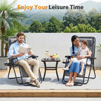 NEWBULIG Zero Gravity Chairs Set of 4, Folding Lounge Recliner Chair | Portable - Image 2