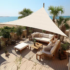 Shade&Beyond Custom Sun Shade Sail 15'x17'x22.7' Triangle Sun Sail Shades Patio by ShadeBeyond