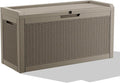 DRATO 70 Gallon Outdoor Storage Box Waterproof, Lockable Resin Deck Box by DRATOprovidesawarmandcozy