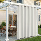 Set of 2 Outdoor Curtains for Patio Waterproof, Breathable Grommet Panels for by Sunshelf