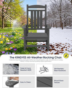 Oversized Outdoor Rocking Chair - Image 5