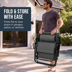 Best Choice Products Oversized Padded Zero Gravity Chair w/Canopy Headrest Cup - Image 8