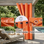 DIVA EN CAMINO DEC Outdoor Patio Curtain Waterproof Darkening Thermal Insulated - Image 5