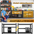 Metal Garage Storage Shelves Heavy Duty Shelving Unit 5 Tier Steel Adjustable - Image 4