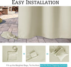 RYB HOME Extra Wide Outdoor Curtains - Image 4