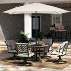 JEAREY 6.5x10 ft Rectangular Patio Umbrellas Rectangle Outdoor Umbrella - Image 2