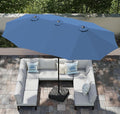 PHI VILLA 15ft Large Outdoor Patio Umbrella by PHIVILLA
