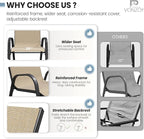 Patio Dining Chairs Set of 4, Outdoor Stackable Dining Chairs High Back - Image 7