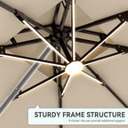 9' X 12' Cantilever Patio Outdoor Umbrella - Image 2