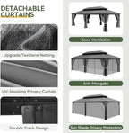Aoxun Hardtop Gazebo 14x24 - Image 4