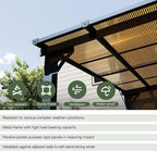 Aoxun 14’x10’ Gazebo with Aluminum Frame & Polycarbonate Panel, Outdoor Patio - Image 4