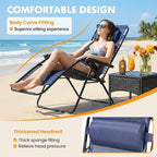 NEWBULIG Zero Gravity Chairs Set of 2, Lounge Chair Folding Portable Adjustable - Image 4