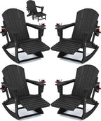 Adirondack Rocking Chair Set of 4 by KINGYES