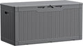Devoko 100 Gallon Waterproof Resin Deck Box, Large Outdoor Storage Box | Indoor by DEVOKO