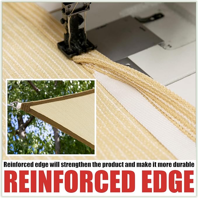 Royal Shade 11' x 14' Custom Size Green Rectangle Sunshade Sail - Image 3