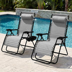 Best Choice Products Set of 2 Extra Wide Adjustable Steel Mesh Zero Gravity - Image 2