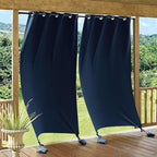 RYB HOME Outdoor Curtains for Patio Waterproof, Windproof by RYBHOME