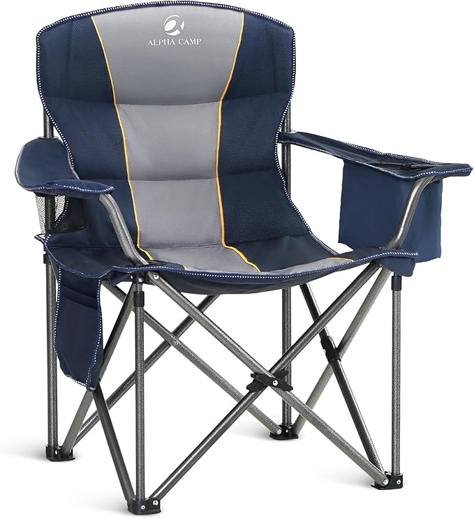 ALPHA CAMP Oversized Fully Padded Camping Chairs by ALPHACAMP