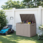 45 Gallon Waterproof Outdoor Storage Box UV Resistant Deck Box | Resin storage - Image 7