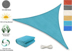Tronssien Triangle 16'x16'x16' Sun Shade Sail, 95% UV Blockage Canopy Awning - Image 3
