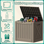 Devoko 40 Gallon Deck Box Lockable Outdoor Storage Box Waterproof - Image 4