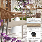 TWT Patio Dining Chairs Outdoor Stackable - Image 6
