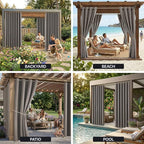 DIVA EN CAMINO DEC Outdoor Patio Curtain Waterproof Darkening Thermal Insulated - Image 9