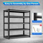Garage Shelving Heavy Duty，Large Loads Adjustable Garage Storage Shelves - Image 5