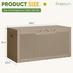 Greesum Outdoor Storage Box 100 Gallon Storage Bin - Image 7