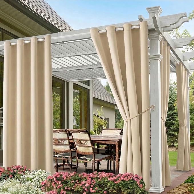 Outdoor Indoor Curtains W52 x L108 by DivaenCamino