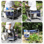 Tovve Foldable Garden Kneeler and Seat, Heavy Duty Garden Stool - Image 8