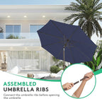 JEAREY 10 ft Outdoor Patio Umbrella w/Tilt and Crank - Image 4
