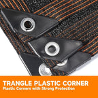 90% Shading Rate 20'x30' Black Shade Cloth, UV Resistant Durable Mesh Tarp - Image 2