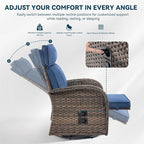 Zero Gravity Patio Swivel Recliner Chair - Image 6