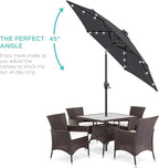 Best Choice Products 7.5ft Solar Umbrella LED Lighted Patio Umbrella, Table - Image 2