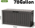 ROJIK Outdoor Storage Housing Deck Box - Image 2