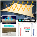 Amgo Custom Size 7' x 13' Blue Rectangle Square Sun Shade Sail UPF50+ AGTAPR0810 - Image 2