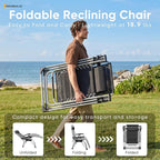 NEWBULIG Zero Gravity Chair, Folding Patio Recliner - Image 6