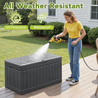 Devoko 78 Gallon Deck Box, Waterproof Resin Outdoor Storage Box | Outdoor - Image 7