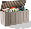 75 Gallon Waterproof Resin Deck Box, UV Resistant Outdoor Storage by KFY