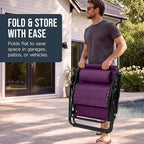 Best Choice Products Oversized Padded Zero Gravity Chair w/Canopy Headrest Cup - Image 8