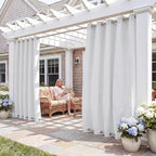 RYB HOME 2 Panels Outdoor Curtains by RYBHOME