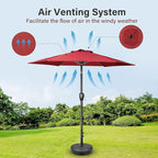 Simple Deluxe 9' Patio Umbrella Outdoor Table Market Yard Umbrella - Image 5