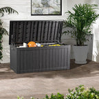 TARKARI 200 Gallon Lockable Resin Deck Box, Waterproof & UV-Resistant Outdoor - Image 5