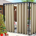 NICETOWN Canvas Weighted Outdoor Curtains by NICETOWN