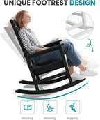 SERWALL HDPE Outdoor Rocking Chair - Image 4