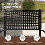 Patio Chairs Set of 6, Stackable Outdoor Dining Chairs - Image 4